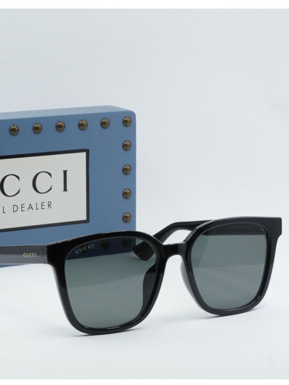 Gucci GG1346SK 001 Square Sunglasses - Black / Smoke